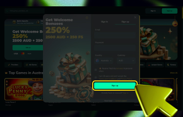 Trip2Vip Australia provides a simple guide with detailed steps on how to start playing on the platform and create your account 5