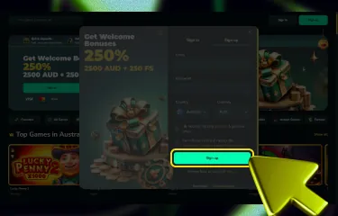 Trip2Vip Australia provides a simple guide with detailed steps on how to start playing on the platform and create your account 5